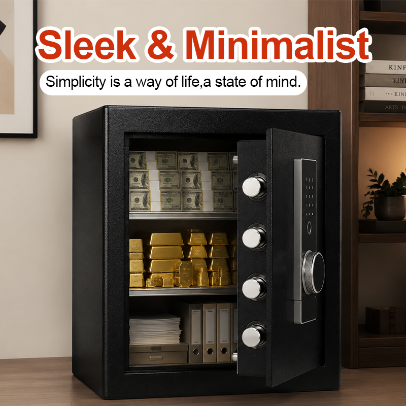 Home Security Key Box - Biometric Fingerprint Safe Box, Digital Keypad