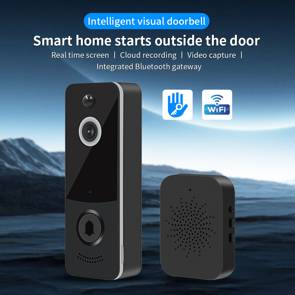 Home Security Lidar - 1080P WIFI Video Doorbell TTLOCK App