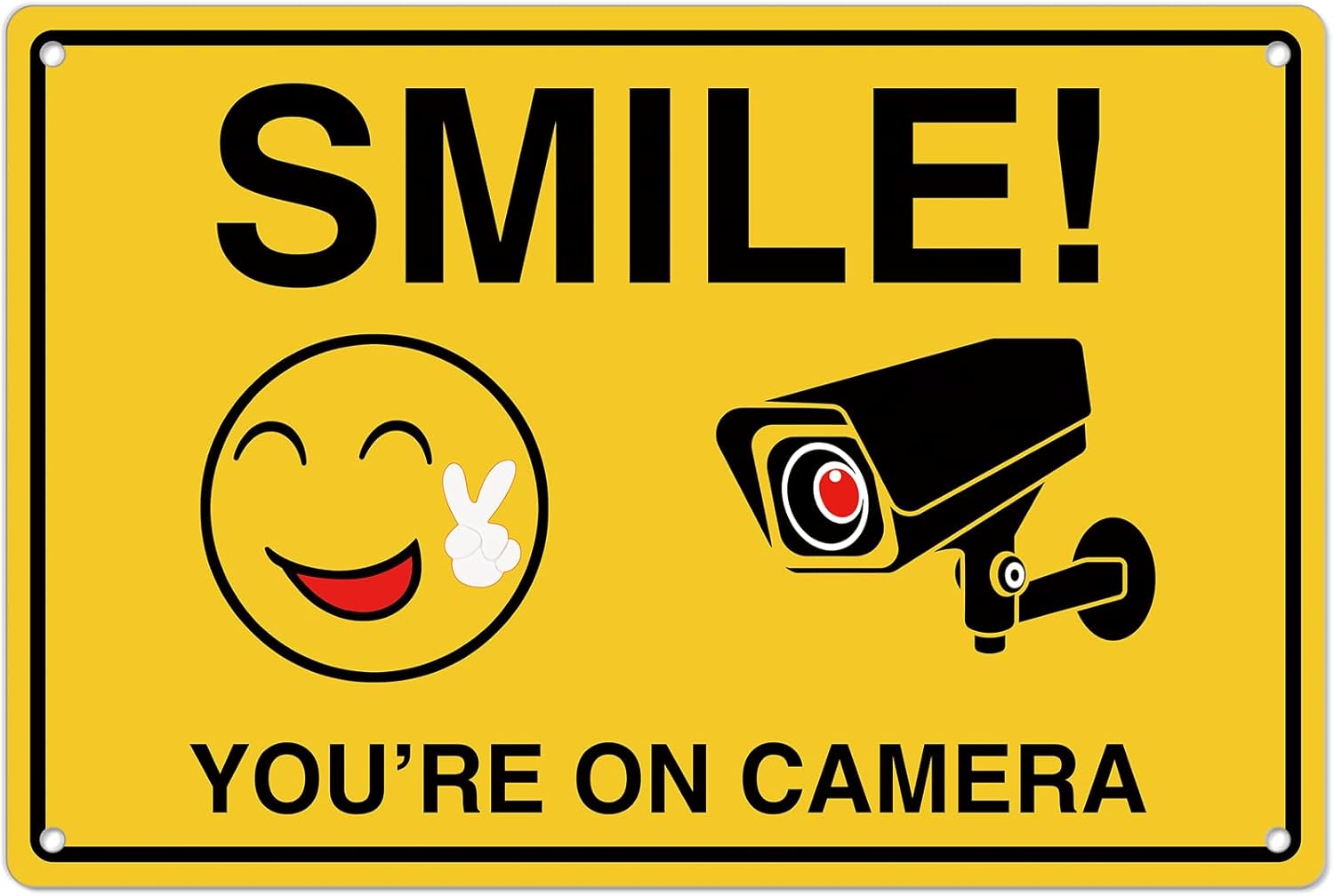 Home Security Packages - Smile Youre On Camera Signs ;