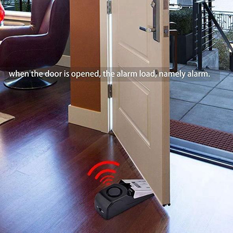 Home Security Lock System - Wireless Door Stop Alarm Lock 125dB