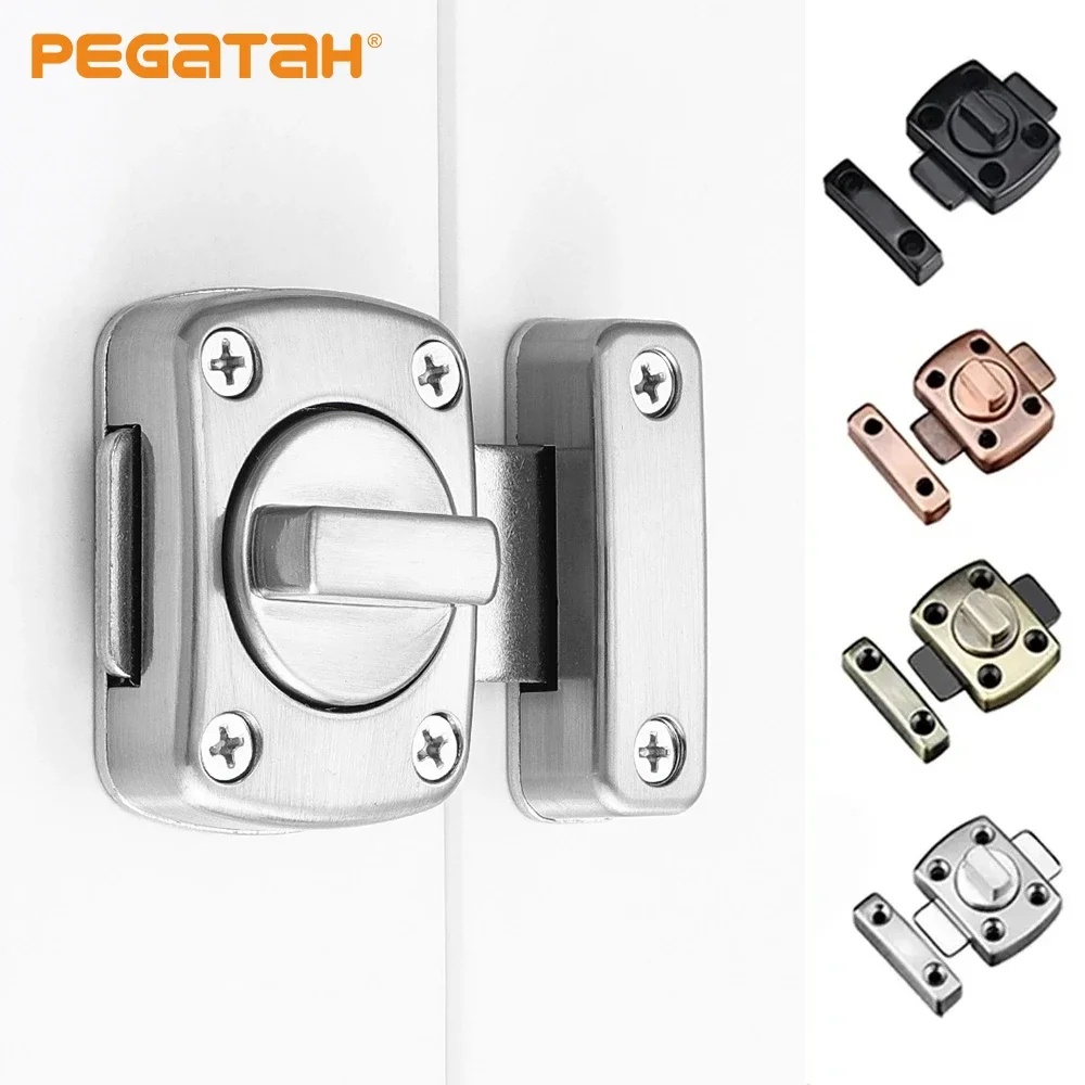 Home Security Door Reinforcement Lock - Privacy WC Latch for Toilet Shower