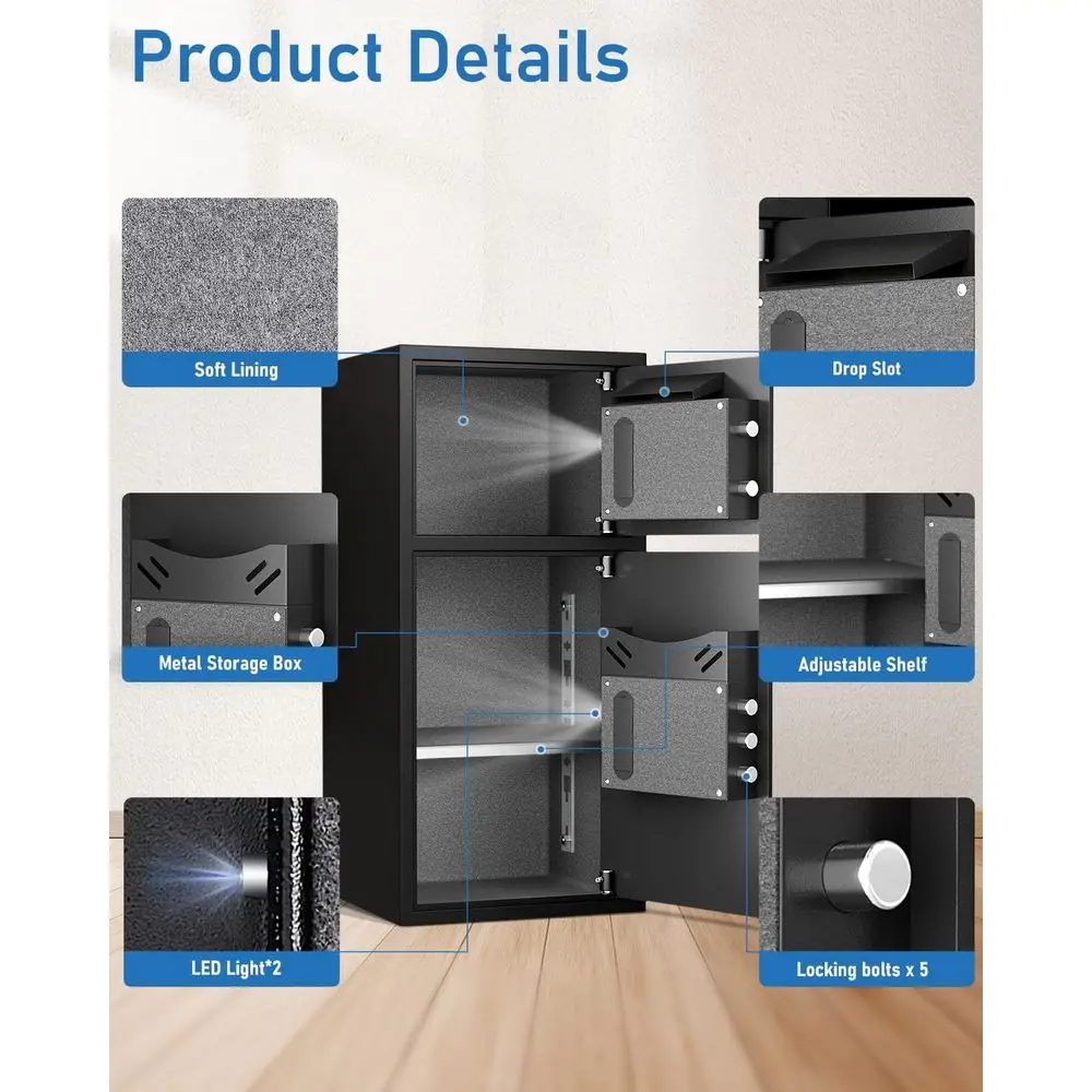 Extra Large Waterproof Digital - Safe Box Digital recension och pris