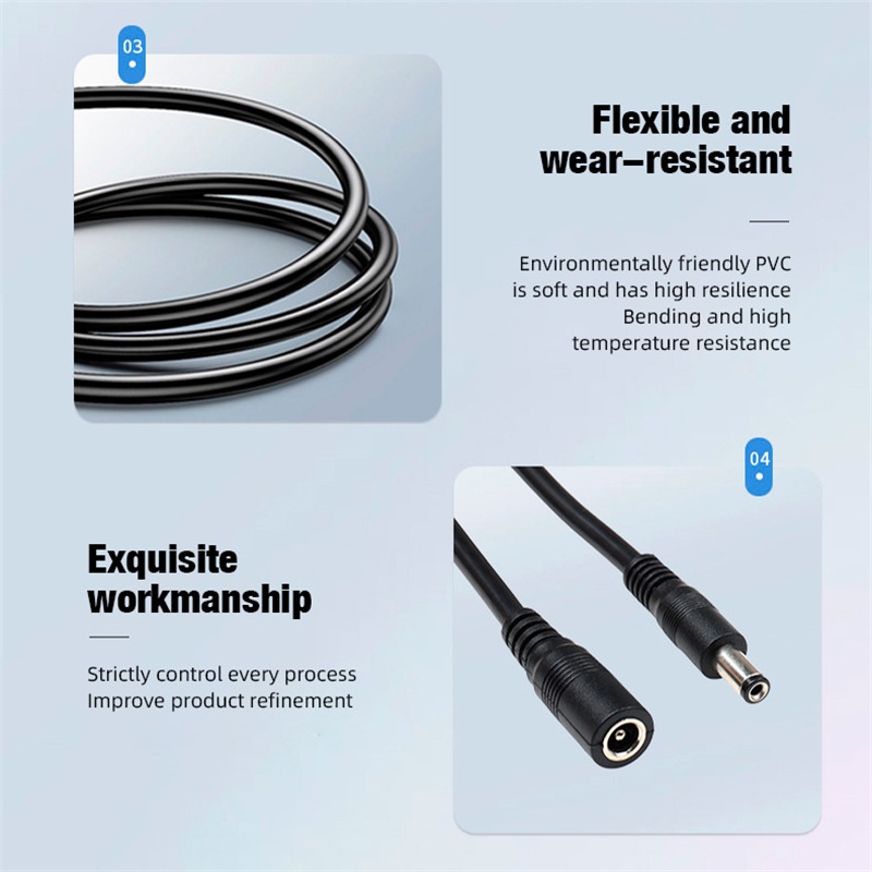 5.5 x 2.1mm 1 Female to 2 4 8  - Home Security Ultimate recension och pris