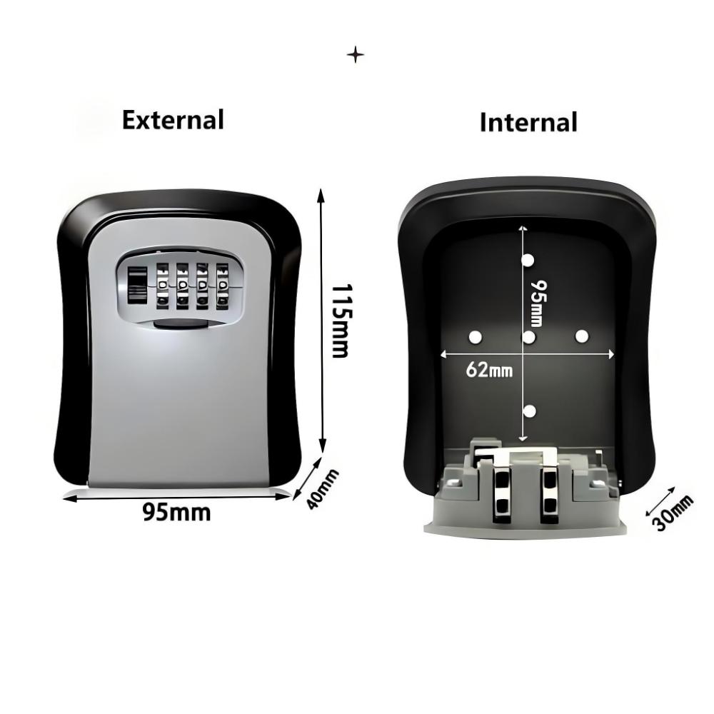 Wall Mount Key Lock Box 4 Digi - Home Security Key Box recension och pris