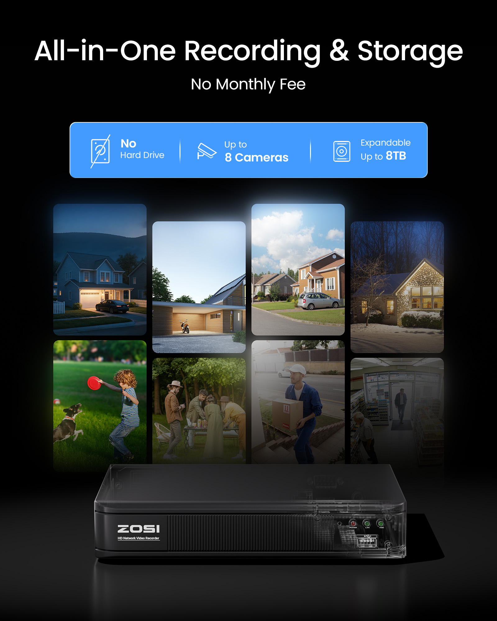 ZOSI 3K Lite Wired CCTV Securi - Home Security Packages recension och pris