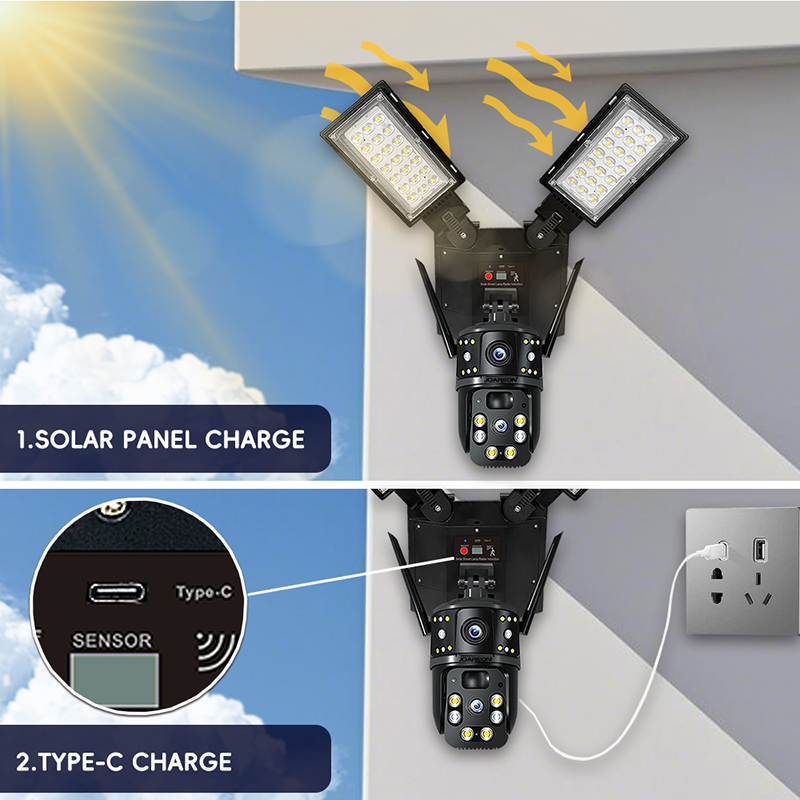 Outdoor 4G WiFi Solar PTZ Secu - Solar Security Light recension och pris