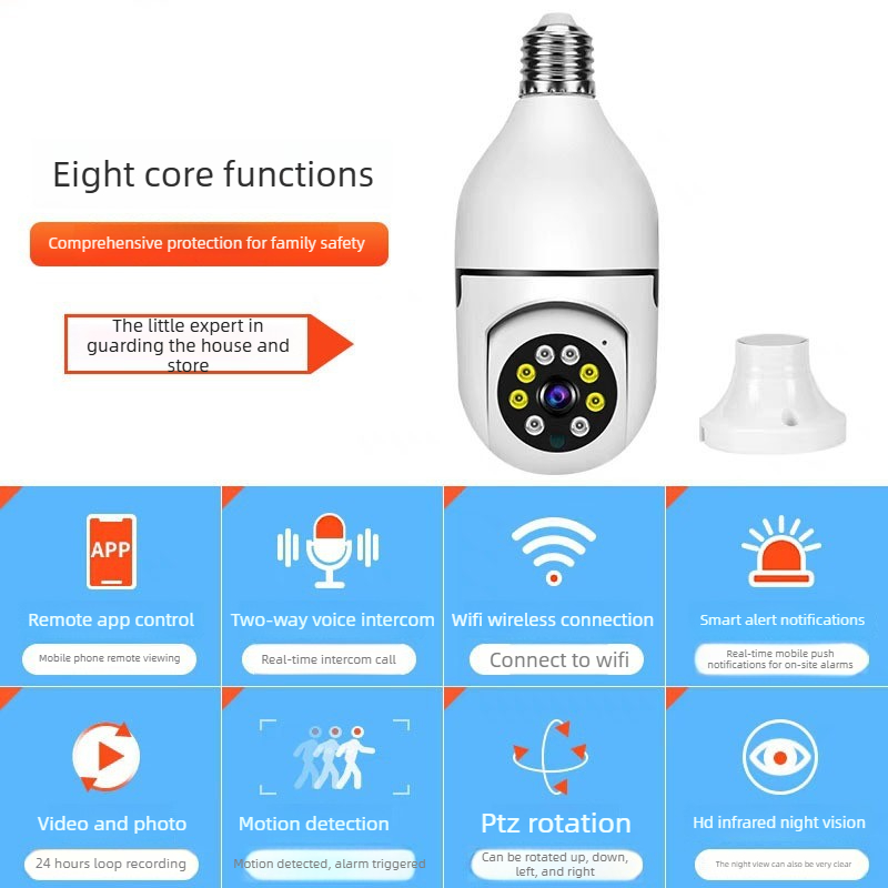 Light bulb wireless wifi smart - Home Security No Wifi recension och pris