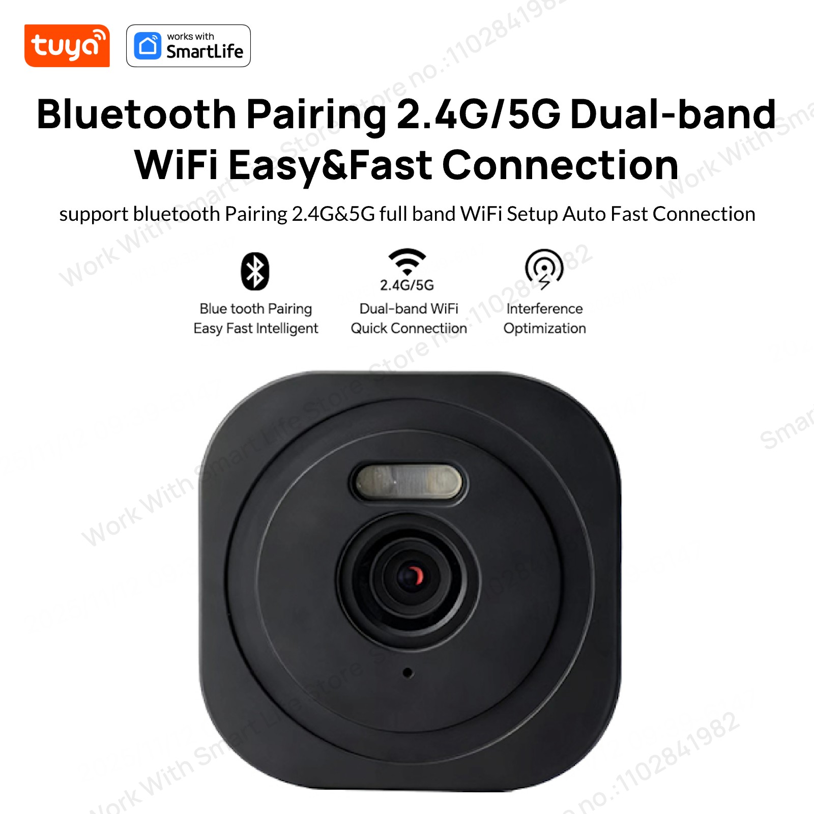 3MP 2K Tuya Window Camera,2.4G - Home Security Lidar recension och pris