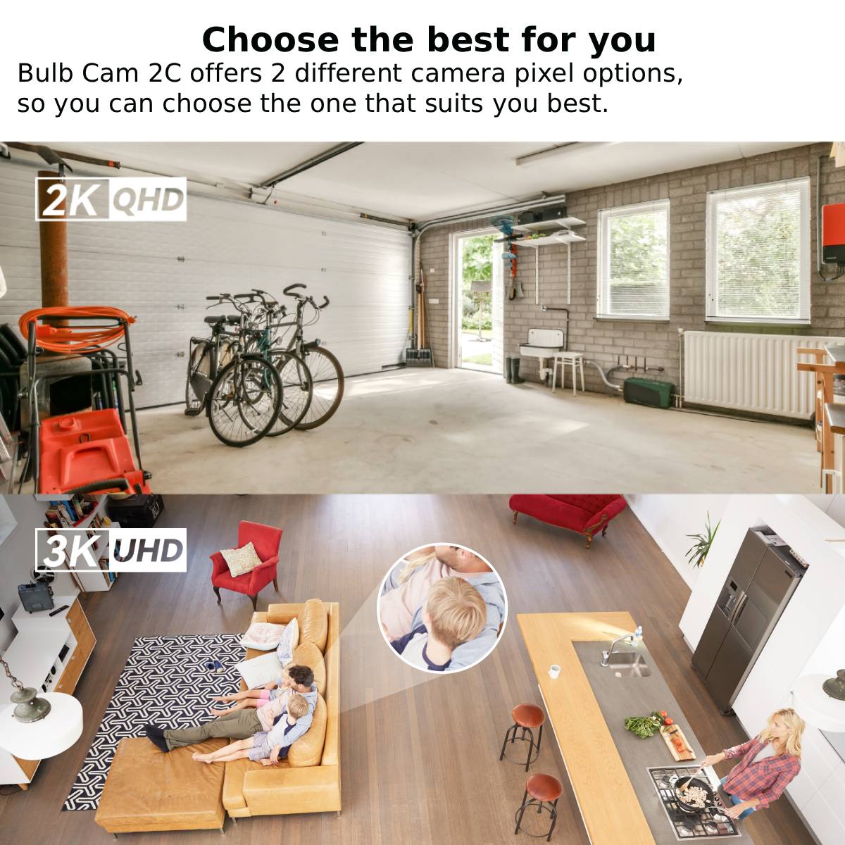IMOU Bulb Cam 2C 3MP/5MP 2K/3K - Home Security Product recension och pris