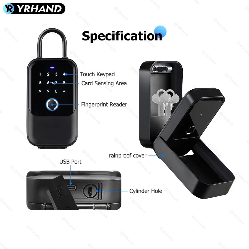 TTlock Smartkey Lock Box Home  - Safe Box Digital recension och pris