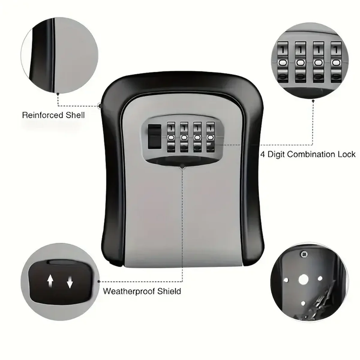 Waterproof Portable Combinatio - Home Security Key Box recension och pris