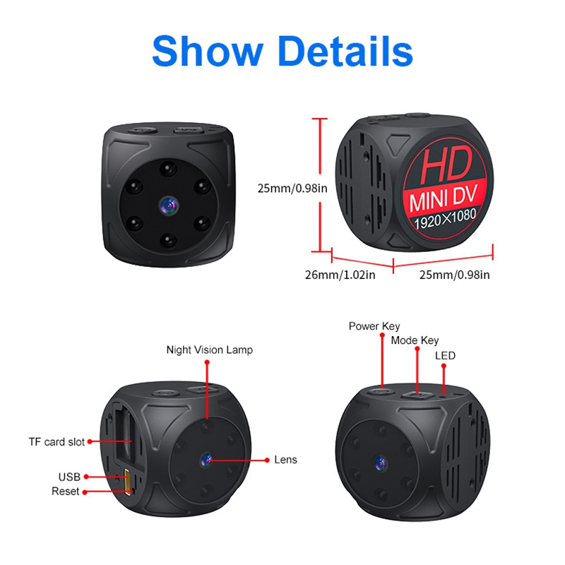 Mini HD Camera 1080p Portable  - Home Security Recorder recension och pris