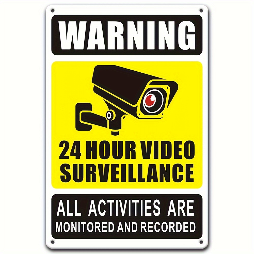 24/7 Video Surveillance Warnin - Home Security Packages recension och pris