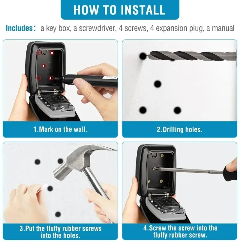 Password Key Lock Box Waterpro - Home Security Key Box recension och pris