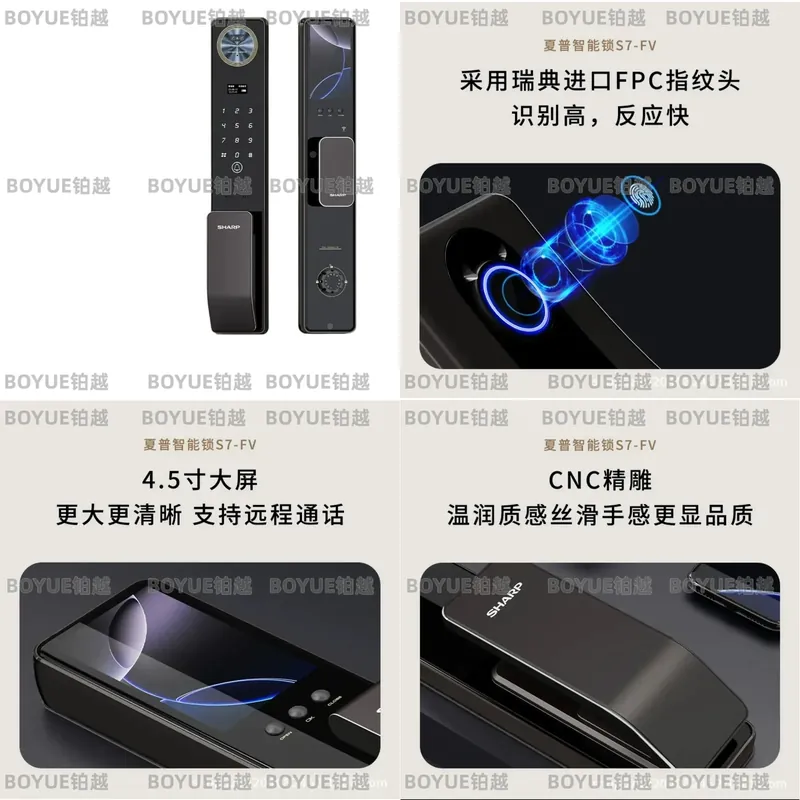 Smart WiFi Door Lock Fingerpri - Home Security Lock System recension och pris