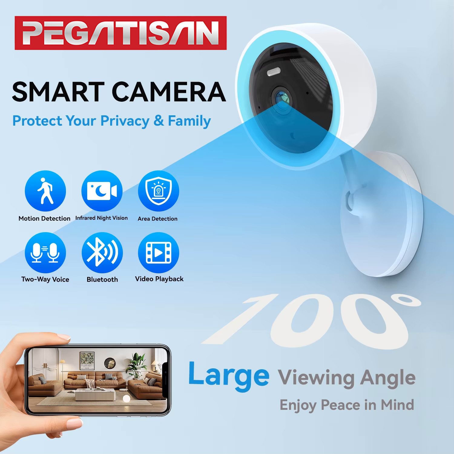 PEGATAH Tuya Smart 5MP HD Indo - Home Security Product recension och pris