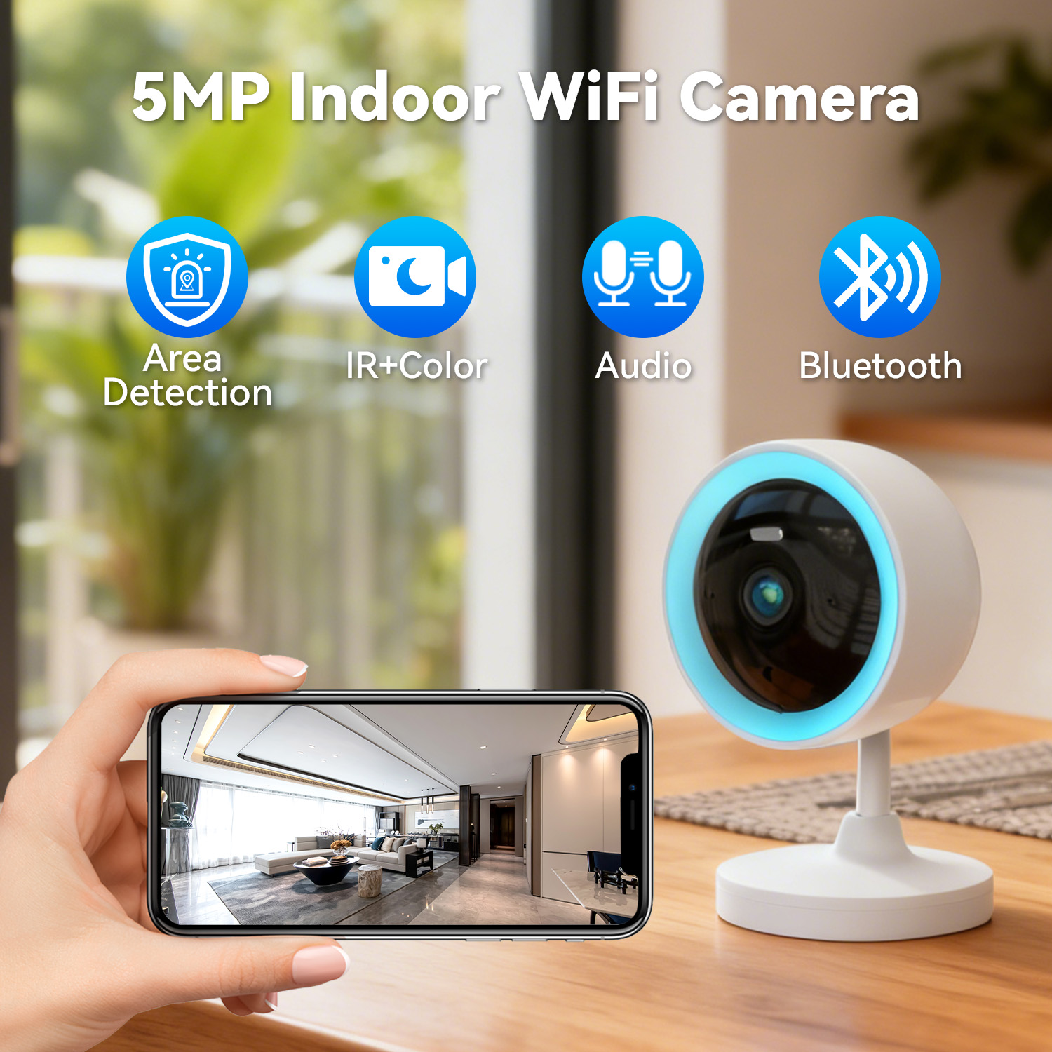 PEGATAH Tuya Smart 5MP HD Indo - Home Security Product recension och pris
