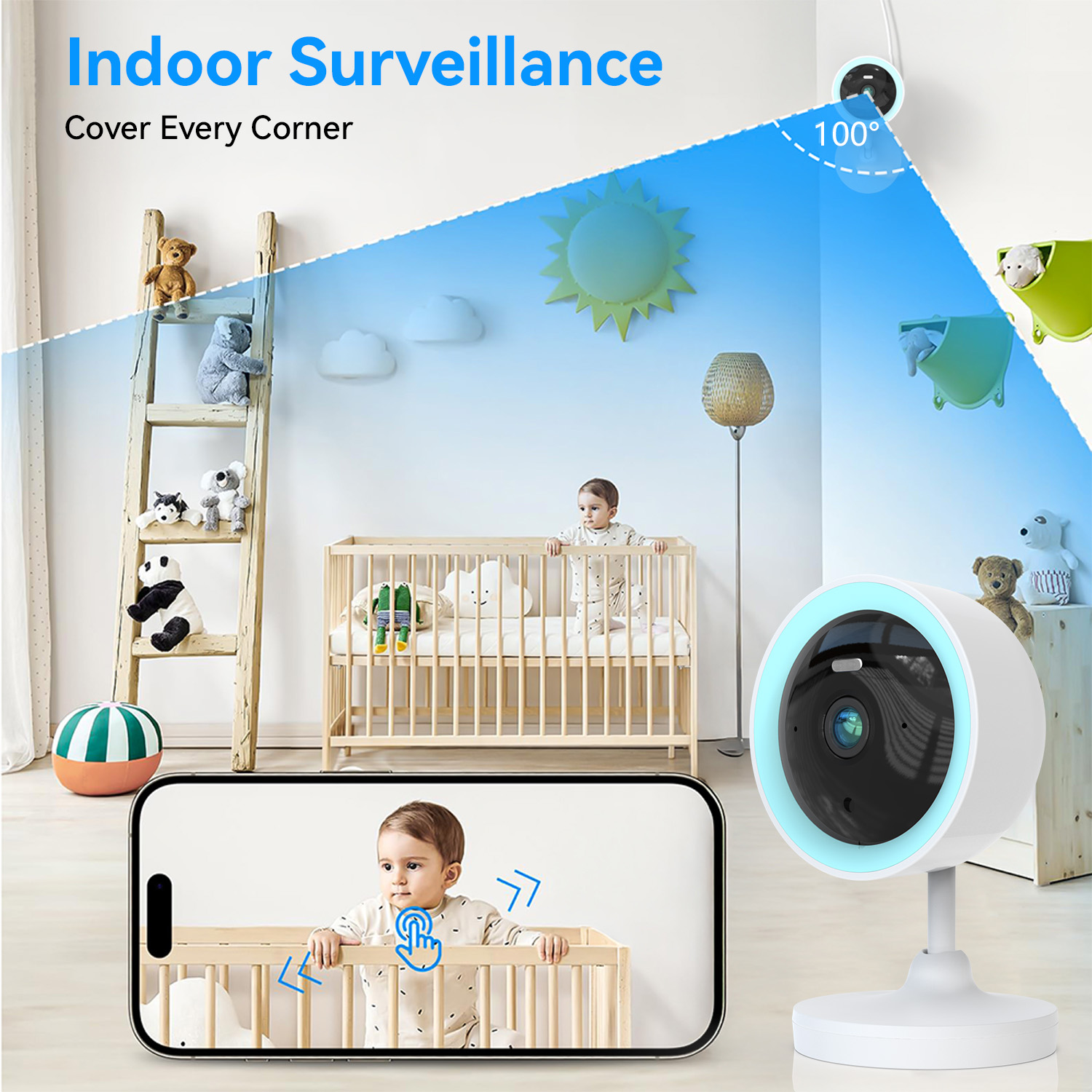 PEGATAH Tuya Smart 5MP HD Indo - Home Security Product recension och pris