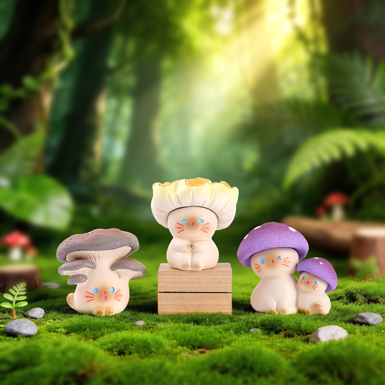 Mushroom Meow Blind Box Cute C - Home Security Packages recension och pris