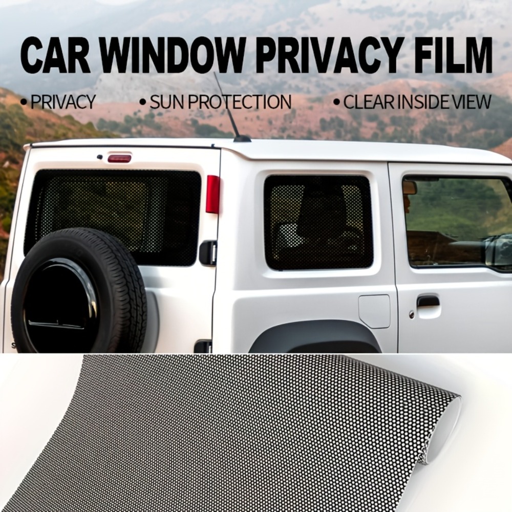 1Roll Black Perforated Vinyl P - Home Security For Windows recension och pris