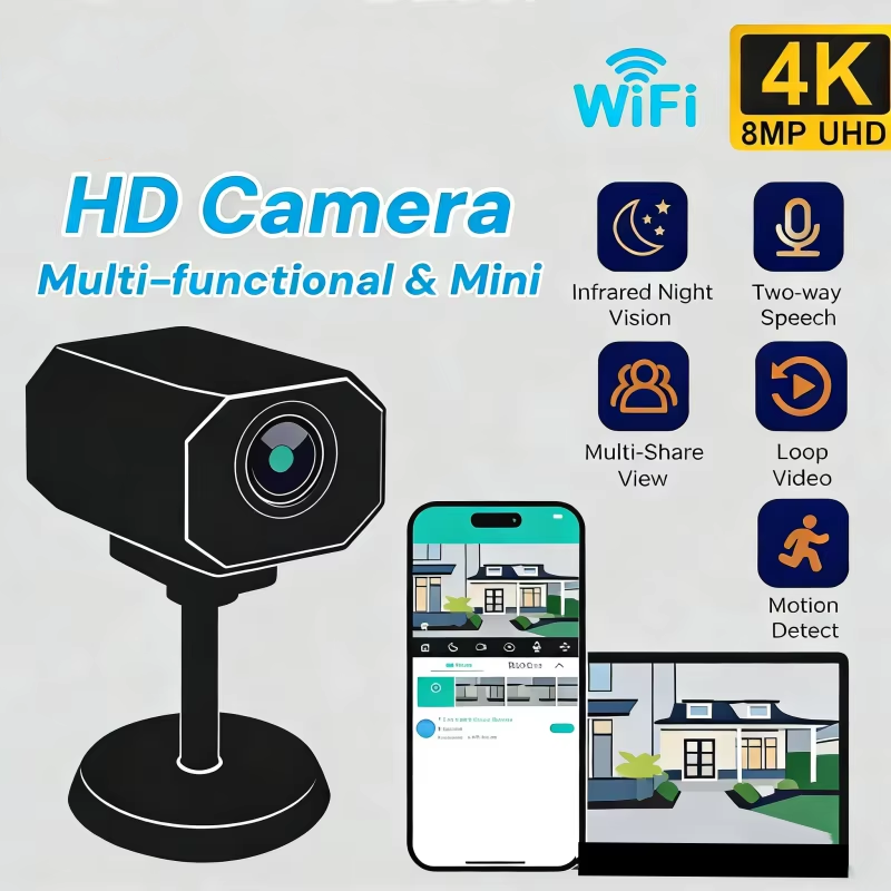 4K HD WiFi Security Camera for - Home Security Lidar recension och pris