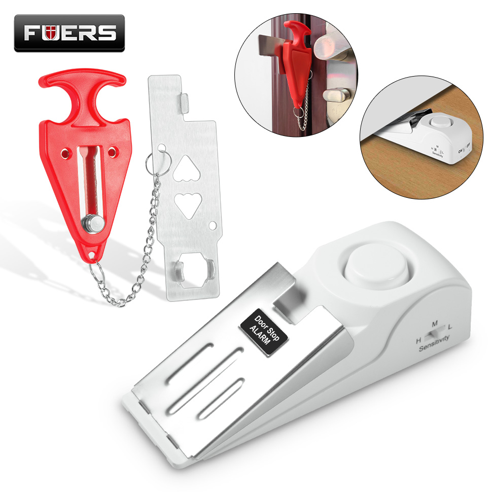FUERS Wireless Door Stop Alarm - Home Security Lock System recension och pris