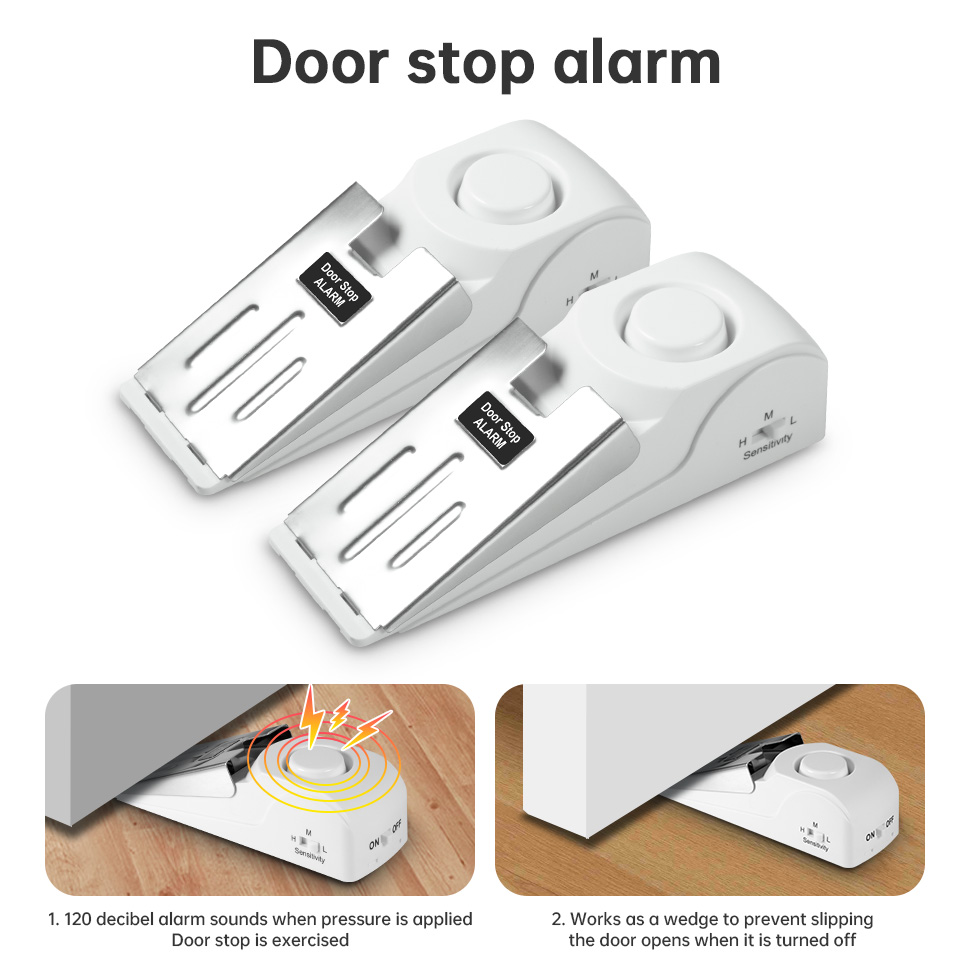 FUERS Wireless Door Stop Alarm - Home Security Lock System recension och pris