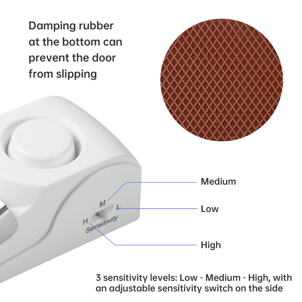FUERS Wireless Door Stop Alarm - Home Security Lock System recension och pris