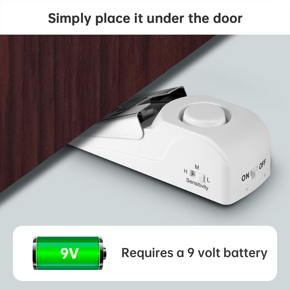FUERS Wireless Door Stop Alarm - Home Security Lock System recension och pris