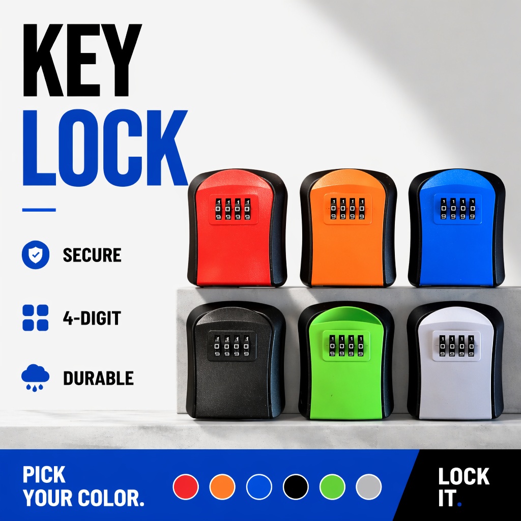 Wall Mount Waterproof Key Stor - Home Security Key Box recension och pris
