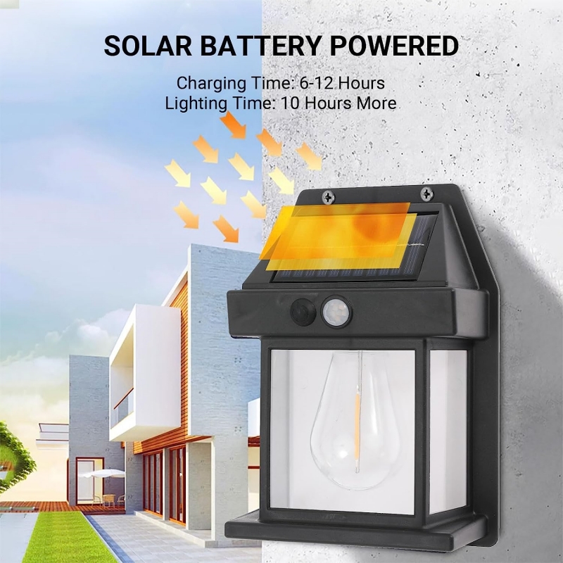 Outdoor Solar Wall Lamp IP65 W - Solar Security Light recension och pris
